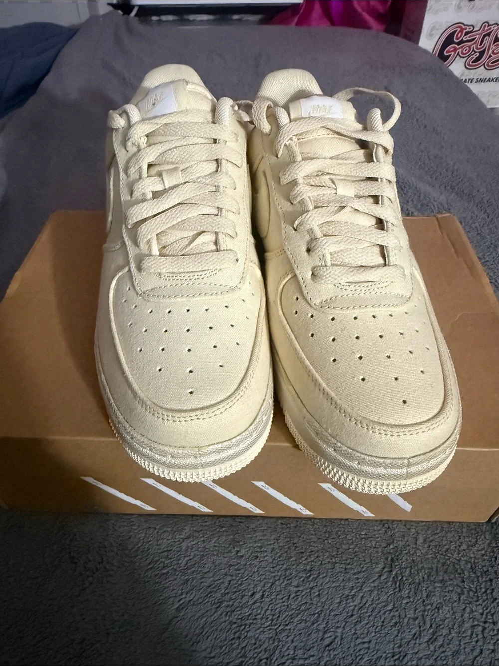 Nike Canvas Air Force 1 Low - Cream
